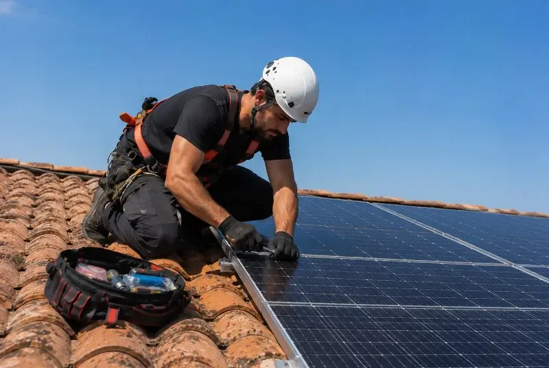 Maintenance et monitoring de panneaux solaires à la Roque-Esclapon
