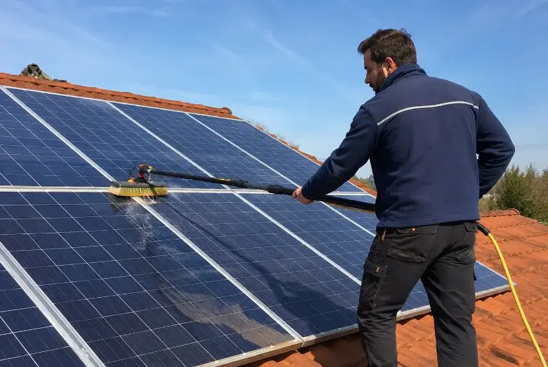 Nettoyage et entretien de panneaux solaires à la Roque-Esclapon