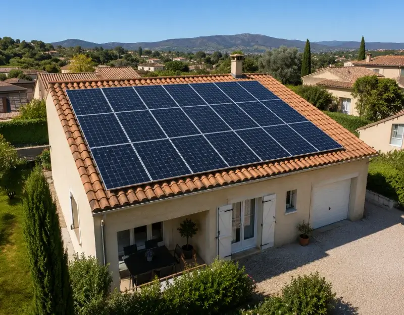 Prime à l'autoconsommation panneaux solaires La Roque-Esclapon — aide financière de l'État